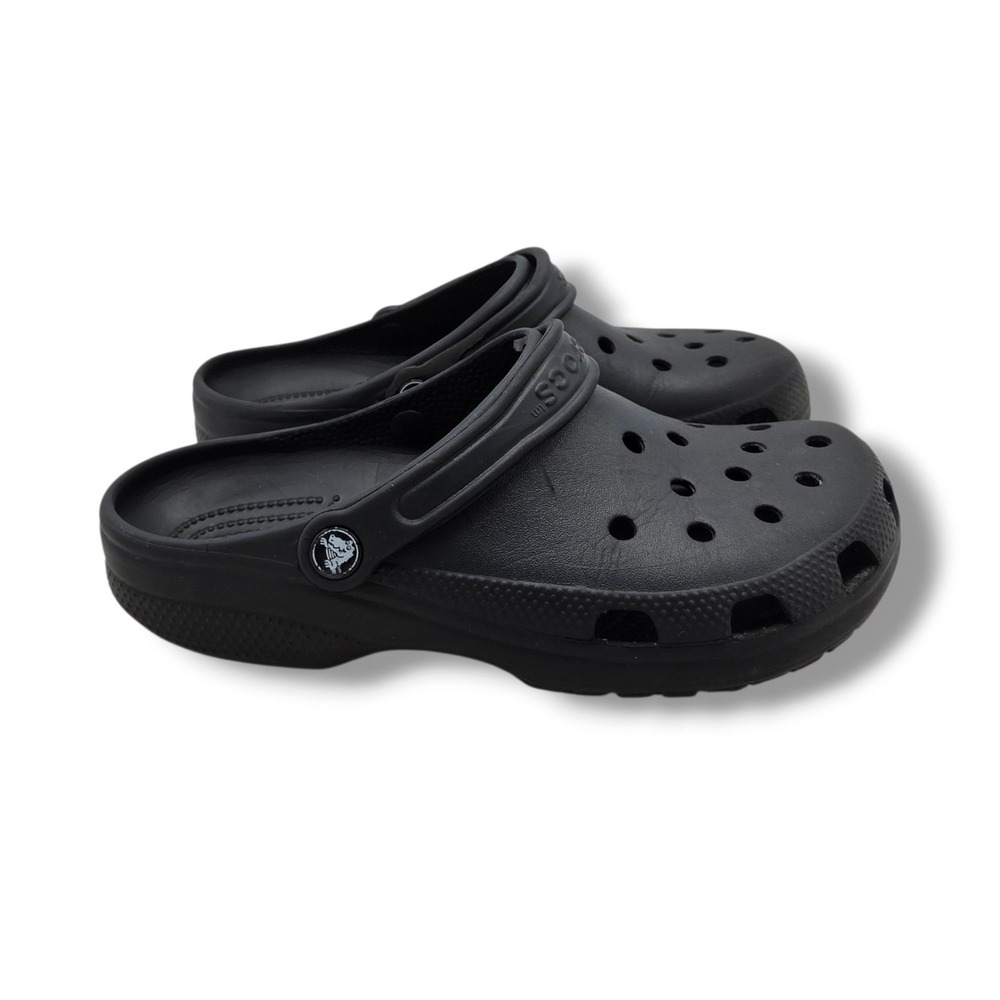 Crocs Classic Clog Womens 9 Mens 7 Black Slip On
